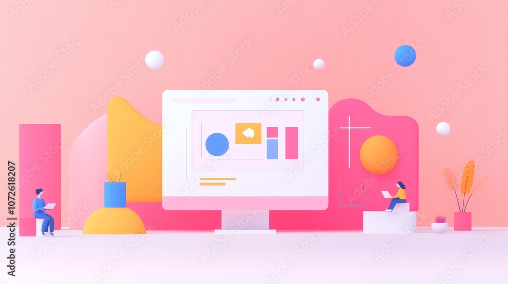 Aufkleber explore modern graphic design techniques to enhance user interface and experience