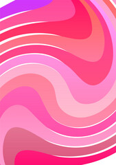 The background image is in pink tones, using shapes to arrange. Composition with gradation used for graphics