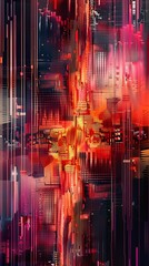 Obraz premium abstract technology inspired background banner graphic