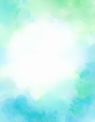 Abstract watercolor background with shades of blue and green, perfect for design projects.