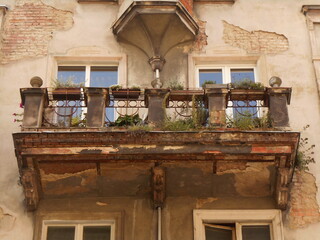 Balcony in an old building.