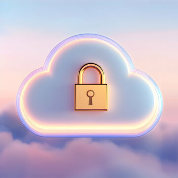 3D Illustration of Cloud Infrastructure Entitlement Management (CIEM) &ndash; Managing Cloud Access and Permissions Securely