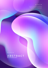 Vibrant Abstract Poster Design with Geometric Shapes
