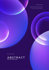 Vibrant Geometric Colorful Abstract Poster Design Template
