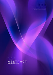 Elegant Abstract Poster With Vibrant Gradient Color Background. Perfect for modern decor, digital art projects, and creative backgrounds. Adds elegance and style to any visual presentation