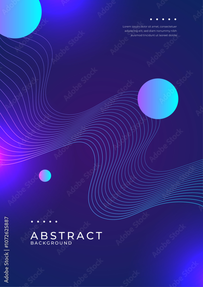 Canvas Prints vibrant abstract background with geometric shapes and gradients. ideal for modern presentations, dig