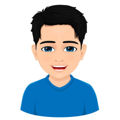 well drawn portrait of young boy