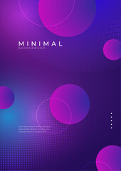 Vibrant Abstract Poster Design with Geometric Shapes