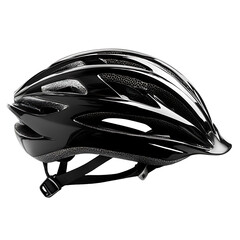 Fototapeta premium Bicycle Helmet Isolated on White Background - High Quality Image of a Bike Helmet for Safety and Outdoor Activities