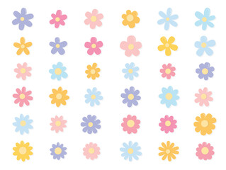 cute flower pink kawaii cartoon doodle