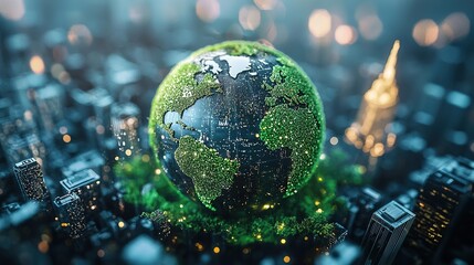 Explore the global environmental impact assessments visualized by innovative design techniques for a sustainable future