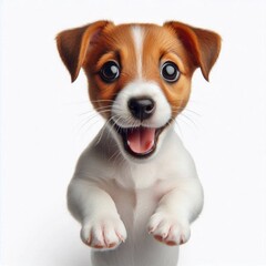 Erschrockener Jack Russell