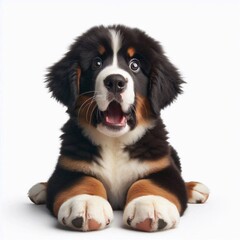 Erschrockener Bernhardiner