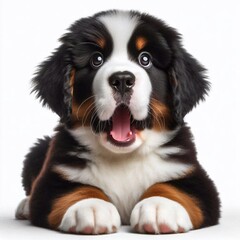 Erschrockener Bernhardiner