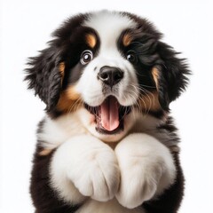 Erschrockener Bernhardiner