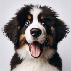 Erschrockener Bernhardiner