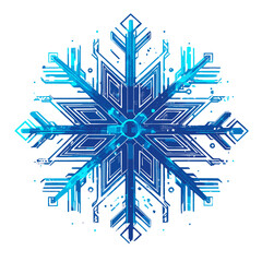 Icy Crystal Snowflake