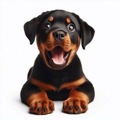 Obraz premium Erschrockener Rottweiler