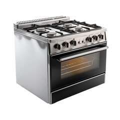 Modern Kitchen Stove on Transparent Background	