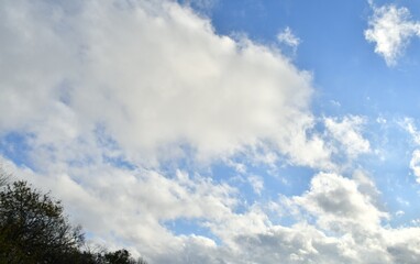 White Clouds in Blue Sky