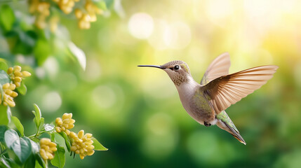 Fototapeta premium Close up of a hummingbird.