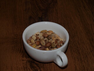 Nuts in a mug