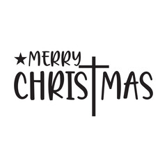 Merry Christmas Jesus T-Shirt Design.