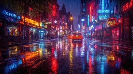 Rainy Night in the City