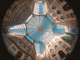 gallery, galleria umberto I naples, napoli, italy