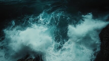 Ocean Waves Crashing