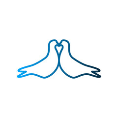 Dove icon template