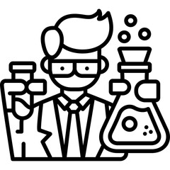 Chemist Character Icon