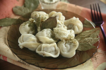 tasty dumplings on a plate