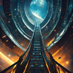 Obraz premium sci-fi宇宙背景