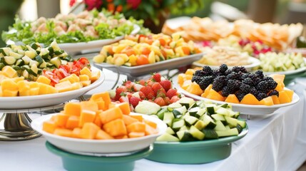 Colorful Fruit Display for Party or Event