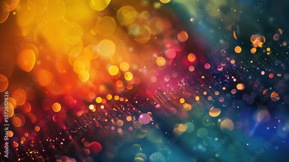 Aufkleber colorful abstract bokeh light background with gradient