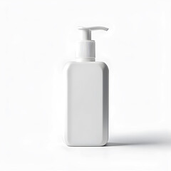 White plastic bottle with dispenser