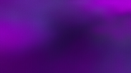 Grainy ultraviolet abstract background, copy space. Grunge texture blurry gradient with purple, violet, dark blue, lilac, lavender color blending effect. Defocused glow. Film grain aesthetic wallpaper