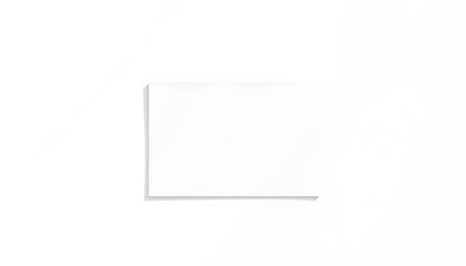 Invitation Mockup. Top view blank card on white background and window shadow with clipping path isolated with white highlights, png