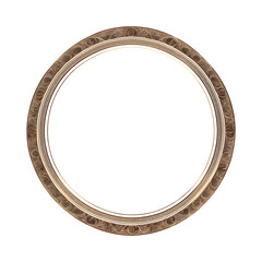 Obraz premium Luxury circle border PNG transparent background