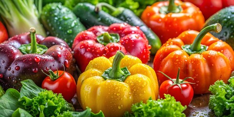 Captivating Macro Photography of Fresh Vegetables Showcasing Vibrant Colors and Intricate Textures to Highlight Nature's Bounty in a Stunning Close-Up Perspective