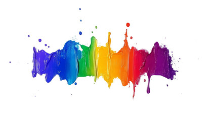 Fototapeta premium colorful splash of color on a transparent background