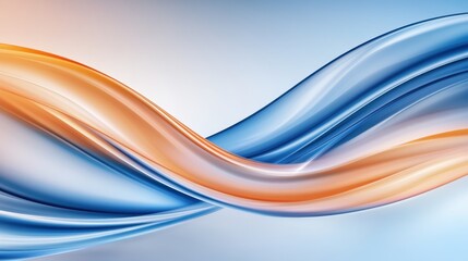 A Swirling Dance of Cobalt Blue and Tangerine Orange Textures in an Abstract Composition