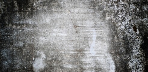 Ilustration grey long background. Gray grunge wall with cracks for backgrounds and overlays