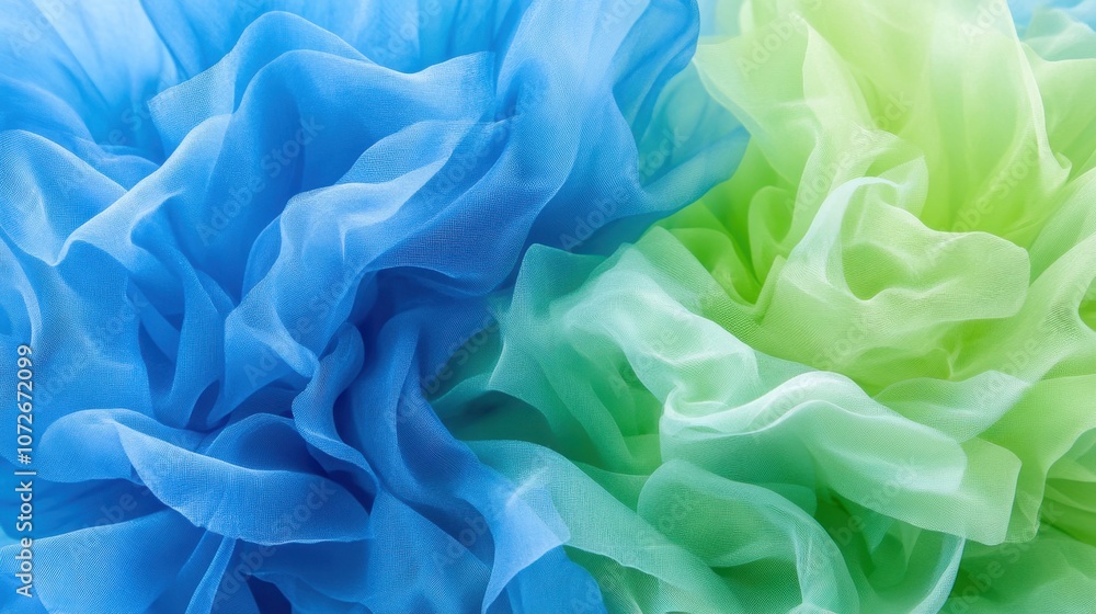 Poster captivating swirl of indigo blue and neon green textures creates an enchanting abstract backdrop