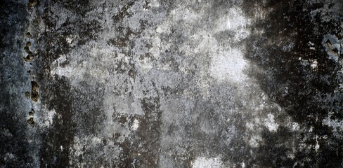 Ilustration grey long background. Gray grunge wall with cracks for backgrounds and overlays