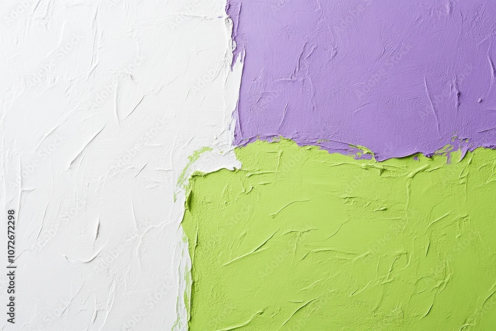 Poster Vibrant Abstract Texture Blending Lime Green and Plum in an Artistic Exploration of Color and Form