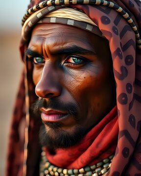 homme touareg noir
