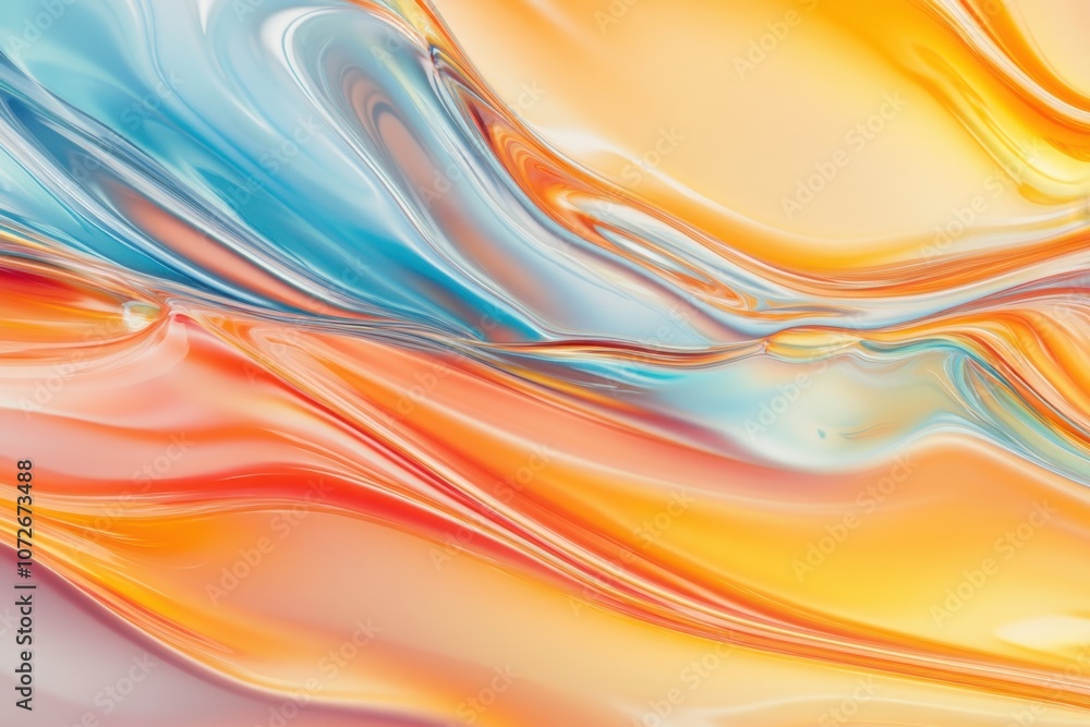 Aufkleber colorful abstract gradient blurred pattern with grain noise effect for trendy art design