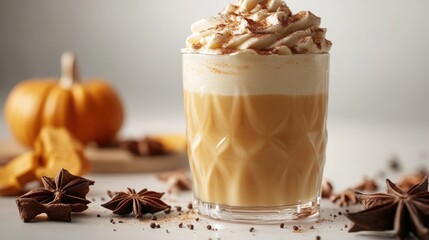 Pumpkin Spice Latte with Whipped Cream
